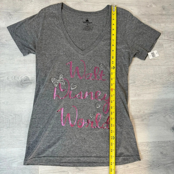 NWT Walt Disney World Butterfly Sequin Pink and Grey T Shirt Size XL - Picture 16 of 16